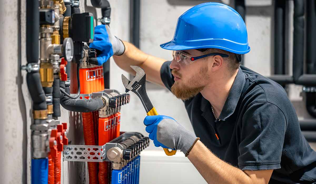 The electric water heater reset button